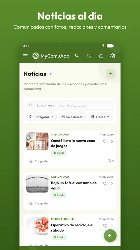Noticias con fotos, reacciones y comentarios