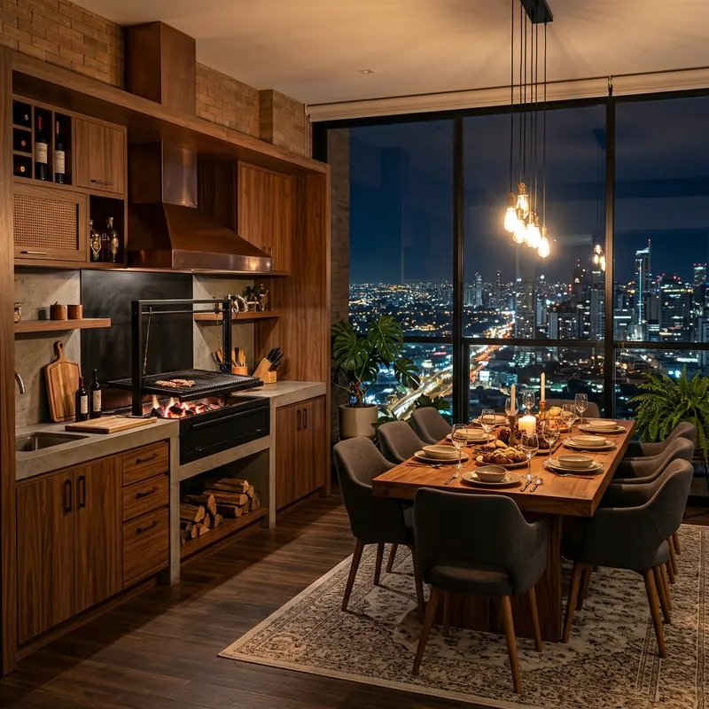 BBQ area with a view